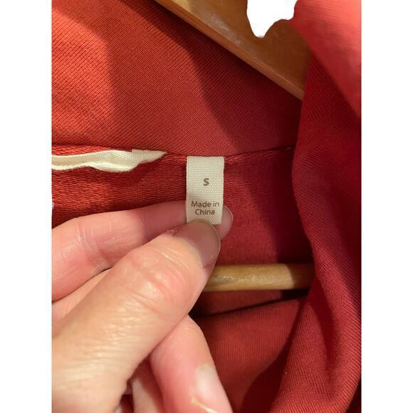 Soft Surroundings Valerie Pullover Vermilion Orange Red Cowl Neck Long‎ Sleeve - Picture 6 of 9